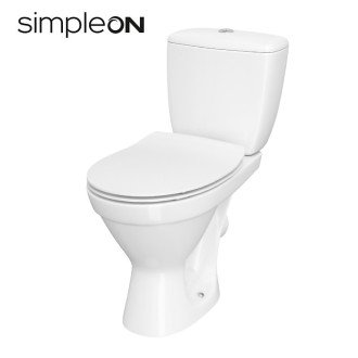 Компакт Cersanit CERSANIA 705 SimpleOn 011 3/6 л з дюропластовим сидінням Slim та плавним закриванням і функцією простого зняття